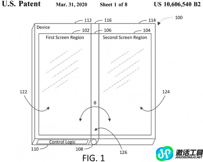 微软三块屏幕的可折叠设备专利已经申请